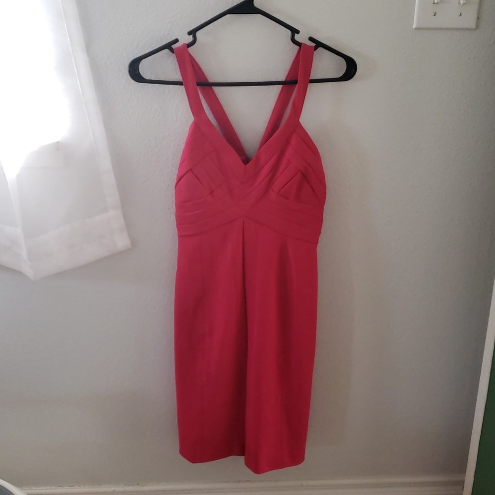 Hot pink dress